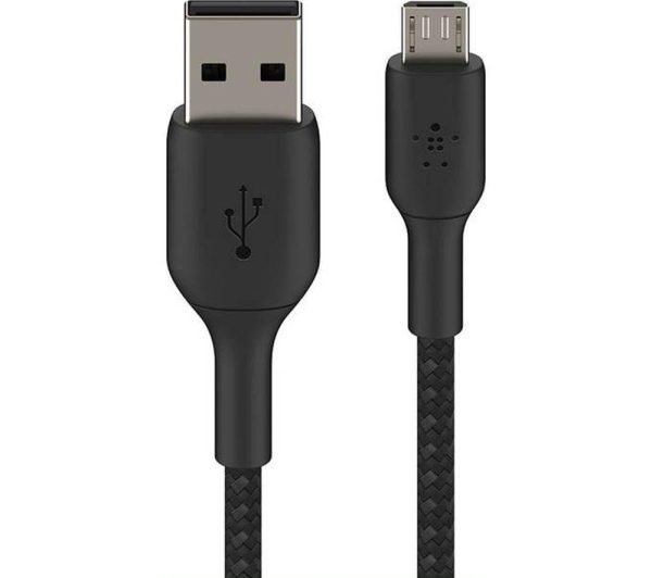 BELKIN Braided USB-A to Micro USB Cable - 1 m, Black