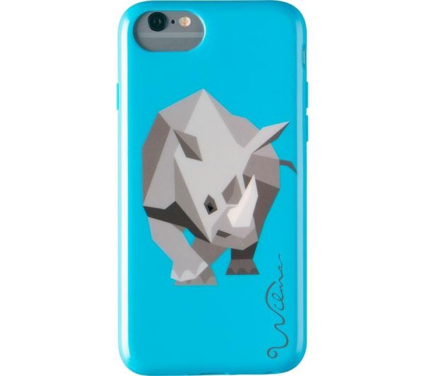 WILMA Electric Savanna Rhino iPhone X / XS Case - Blue