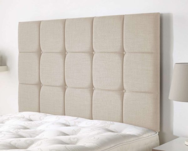 Pennine headboard in Malham Weave Linen