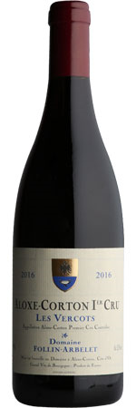 Domaine Follin Arbelet Aloxe Corton Premier Cru Vercots 2018