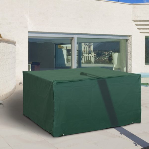 Outsunny Rattan Furniture Protector: Cube-Shaped UV & Rain Guard for Garden Wicker, 135x135x75cm, Outdoor Furniture Cover   Aosom UK - Image 2