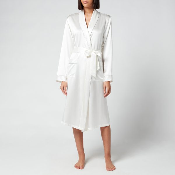 Lunar Silk Robe - Pearl White - XS-S