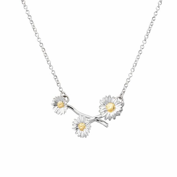 Silver Daisy Chain Necklace - Image 2