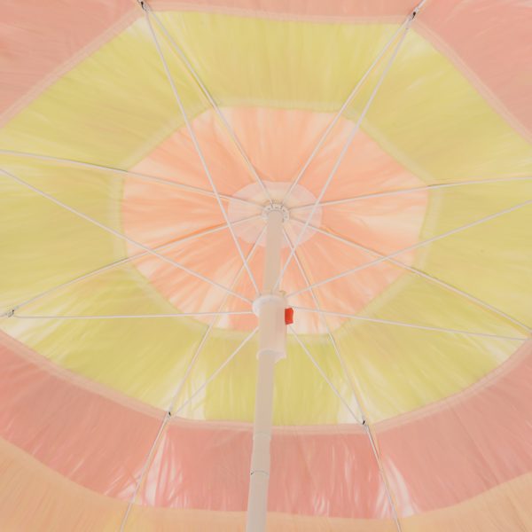 Outsunny Portable Beach Umbrella: Foldable Rainbow Parasol for Hawaiian-Style Sun Protection - Image 9