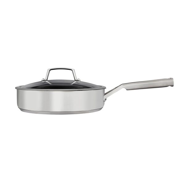 Ninja ZEROSTICK Stainless Steel 26cm Sauté Pan with Lid - C60126UK - Image 2