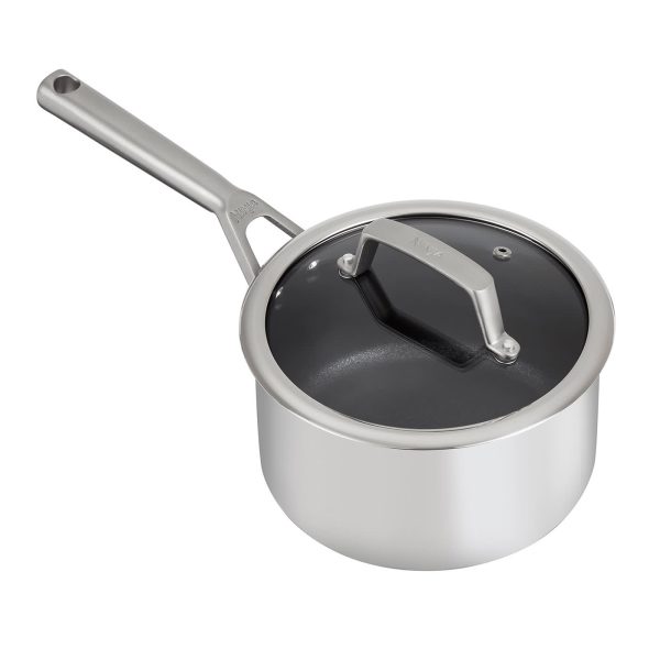 Ninja ZEROSTICK Stainless Steel 18cm Saucepan with Lid - C60218UK - Image 2