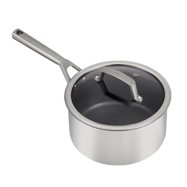 Ninja ZEROSTICK Stainless Steel 20cm Saucepan with Lid - C60220UK - Image 2