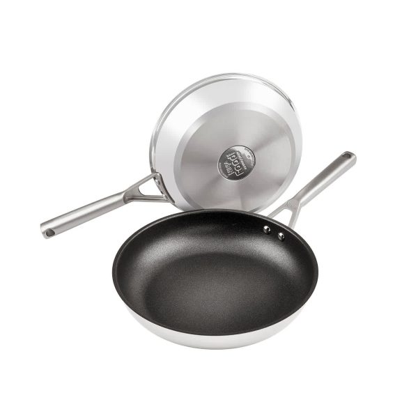 Ninja ZEROSTICK Stainless Steel 2-Piece Frying Pan Set (20cm/26cm) - C62100UK - Image 2