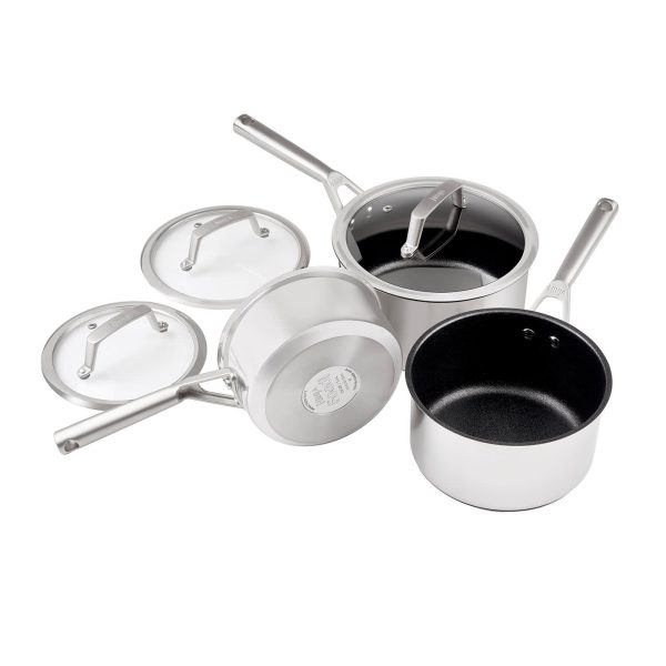 Ninja 3-Piece Pan Set - Stainless Steel - with ZEROSTICK - C63000UK - Image 2