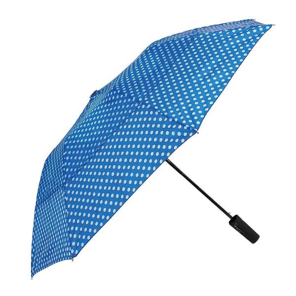 Windproof Umbrella Royal Blue Spot (41cm/16in long)