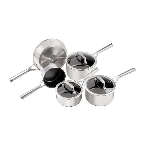 Exclusive Ninja ZEROSTICK Stainless Steel Cookware Bundle - 6-Piece Set - Image 2