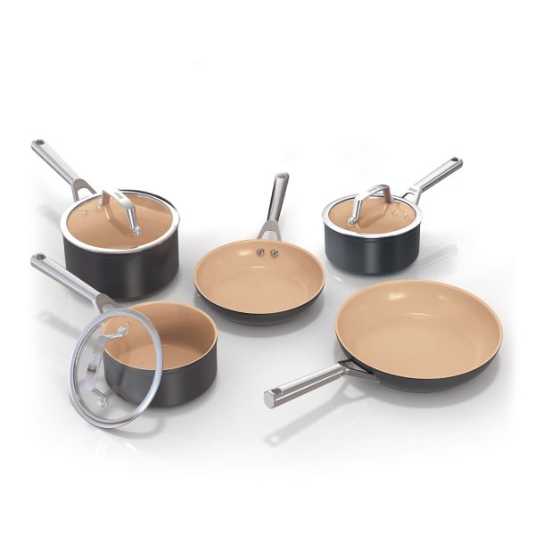 Ninja Extended Life Ceramic 5-Piece Frying Pan & Saucepan Set CW95000UK - Image 2