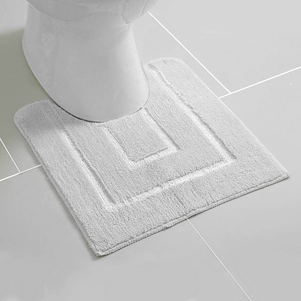 Plush Pedestal Mat White