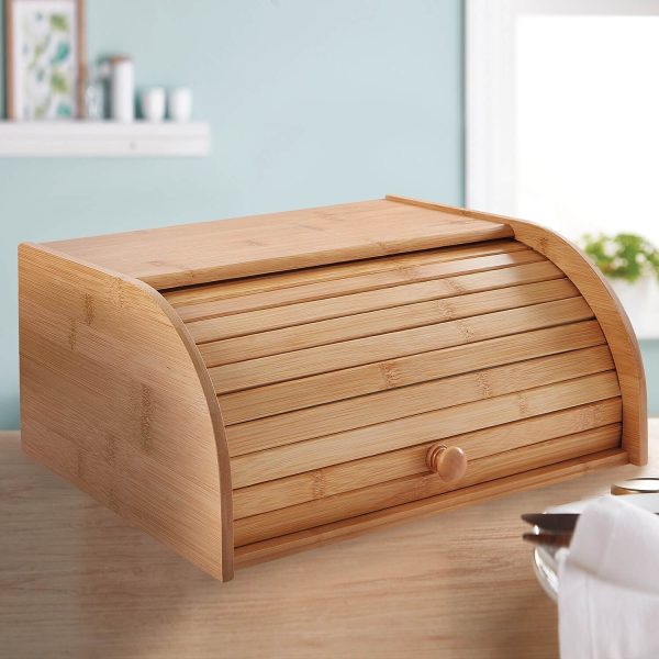 Large Roll-Front Bread Bin