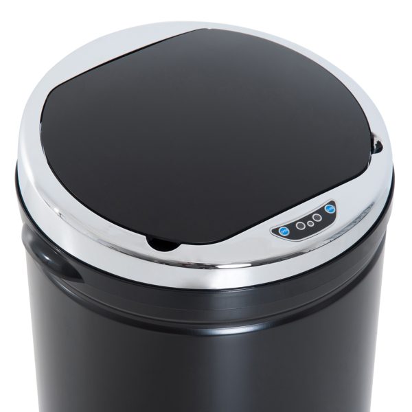 HOMCOM 42L Stainless Steel Sensor Trash Can W/ Bucket-Black   Aosom UK - Image 8