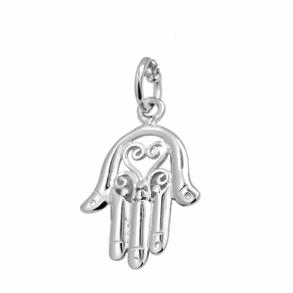 Silver Fatima Hand Charm - Image 2