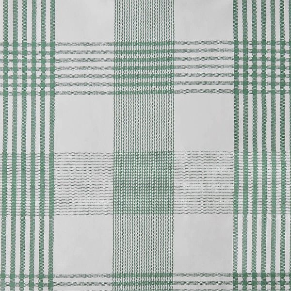 Pvc Wipe Clean Table Cloth 135cm Round in Green Check