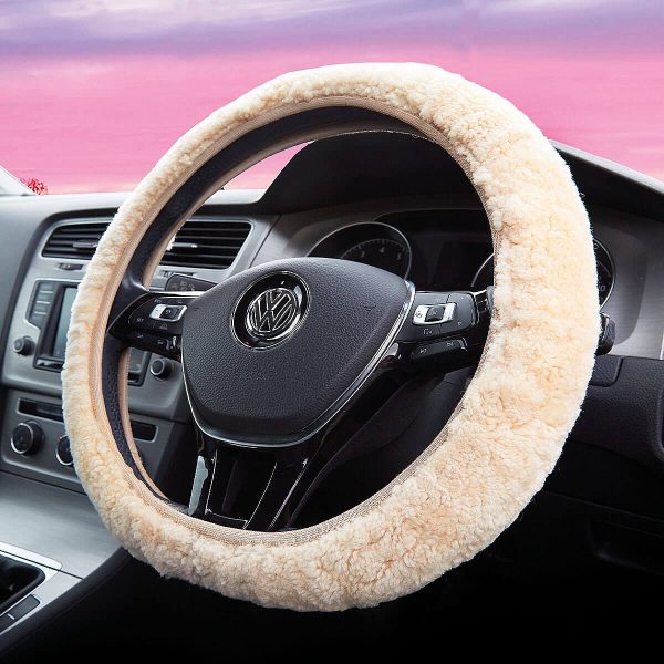 Sheepskin Steering Wheel Cover