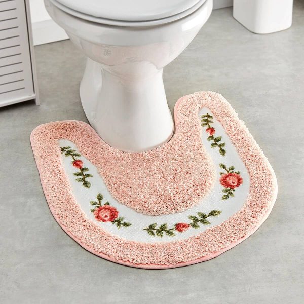 2 Piece Bathroom Mat Sets Blush