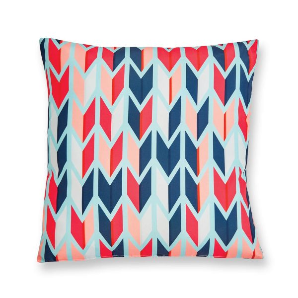 Pack of 2 Scatter Cushions, Chevron, 45 x 45cm, Suitable for Outdoor Use, Water Resistant