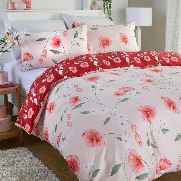 Reversible DUVet Set Double in Poppy