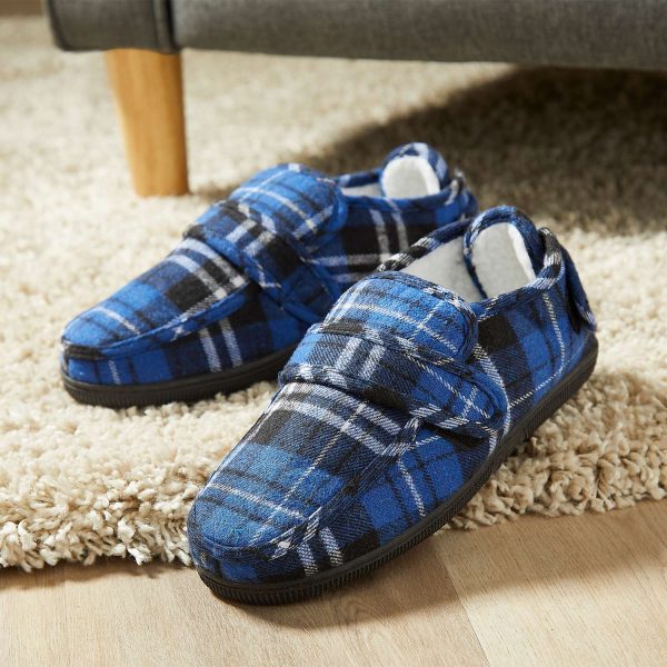 Comfort Shoe Blue Check Size S