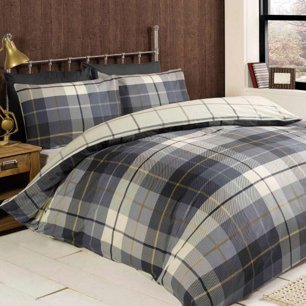 Check Flannelette DUVet Set Double 200 x200cm