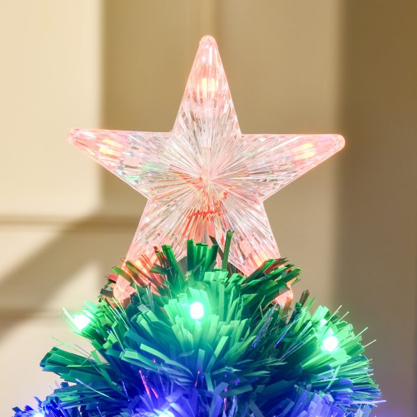 HOMCOM 3ft 90cm Fiber Optic Xmas Tree Artificial Christmas Tree   Aosom UK - Image 8