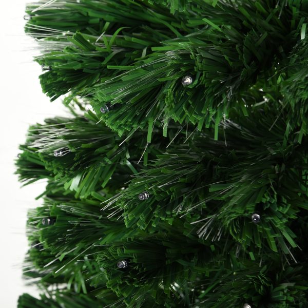 HOMCOM 5ft 150cm Green Fibre Optic Artificial Christmas Tree-Multi   Aosom UK - Image 8