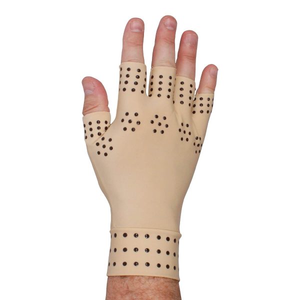 Magnetic Anti Arthritis Therapy Gloves Almond L/Xl