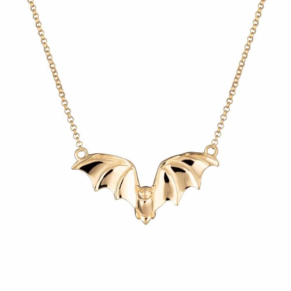 Gold Plated Bat Necklace - Image 2