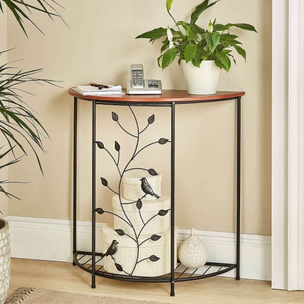 Console Table Bird Design Semi-Circular H72cm x W72cm x D34cm