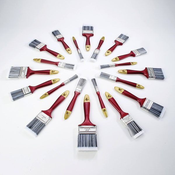 Paint Brushes Set of 20 + 20 Free with 5cm long bristles