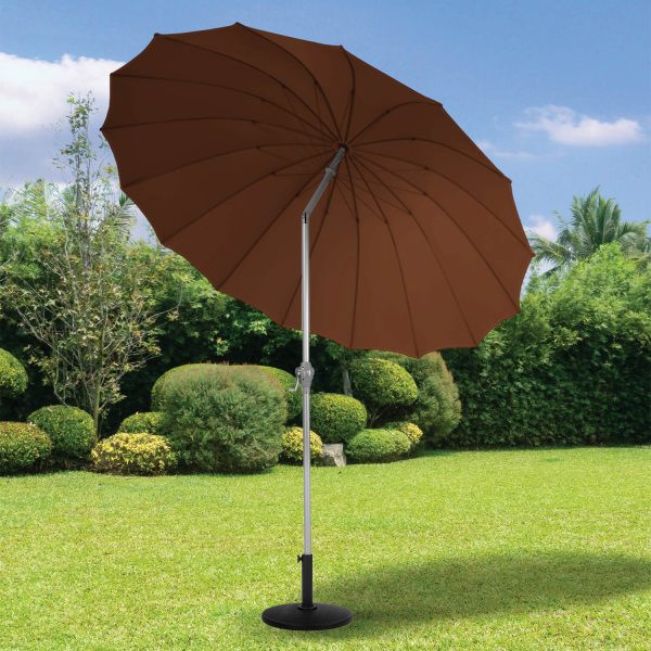 Shanghai Garden Parasol Mocha 2.7m