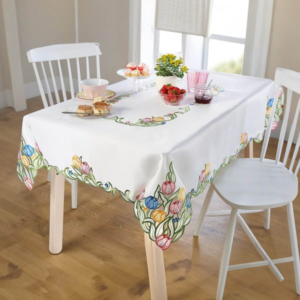 Tablecloth Floral Rectangular L130 x W160cm