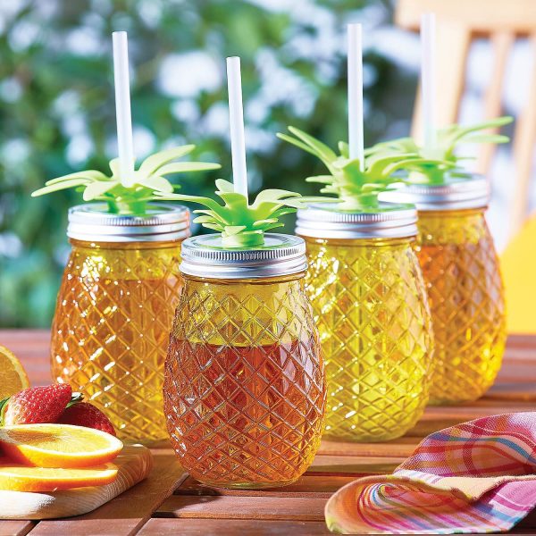 Pineapple Glasses Set of 4 H16cm Dia.9cm