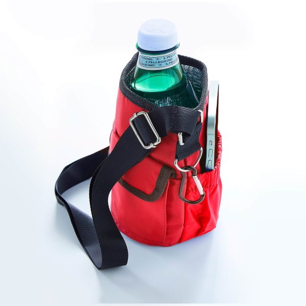 Water Bottle Holder Red H18.4 xW10cm