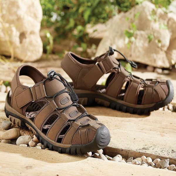 Mens Active Sandals Brown UK Size 8