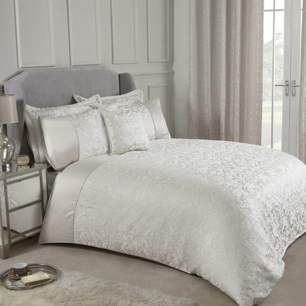 Eden Jacquard DUVet Set Cream Double