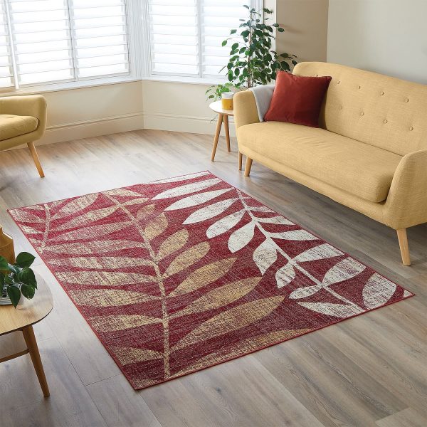 Leaf Rug Terracotta 140 x 200cm