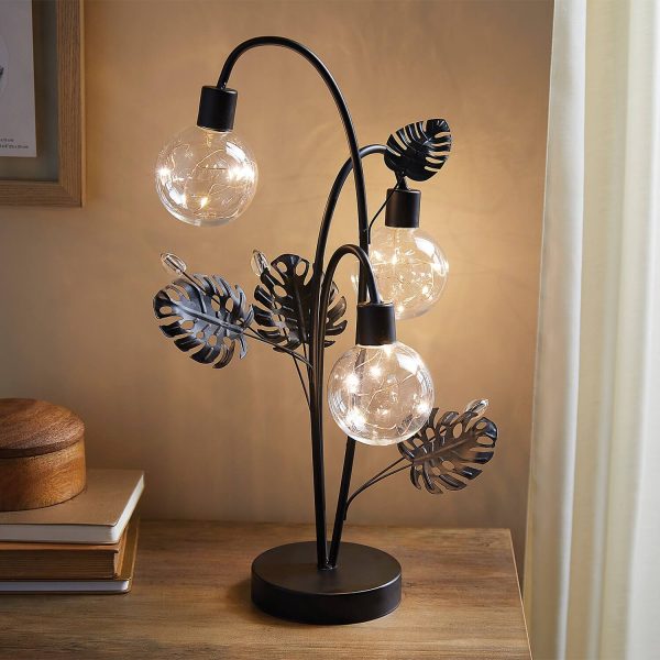 Free Standing Fern Lamp H46 xW23 xD23cm