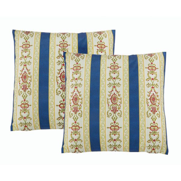 Cushion Cover Blue Regency Stripe 2 Pack