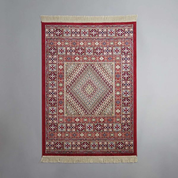 Persian Rug Red Medallion Design L200xW140cm