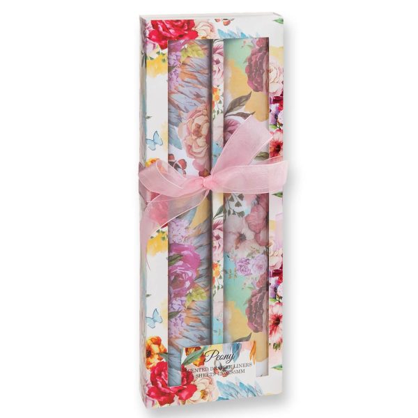 Scented Drawer Liners Set 2 Peony