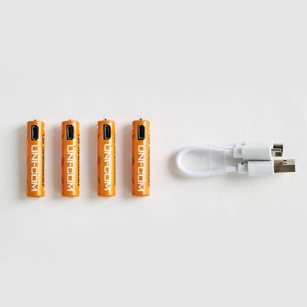 AAA USB Rechargeable Batteries Pack of 4