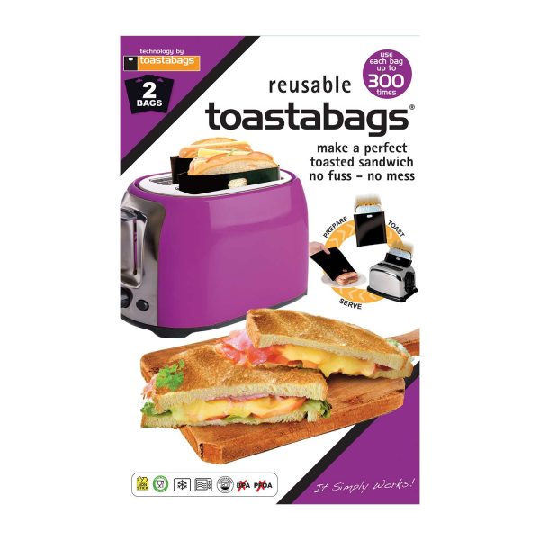 Toast bags Pack of 2 300 Uses W15 xL20cm Dishwasher safe