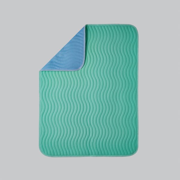 Waterproof Bed Pad Blue L95 xW90cm