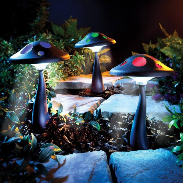 Solar Stake Light Mushroom H38 xW17.7 xD17.7cm