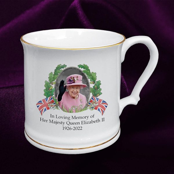 Queen Elizabeth II Memorial China Mug. Made in UK