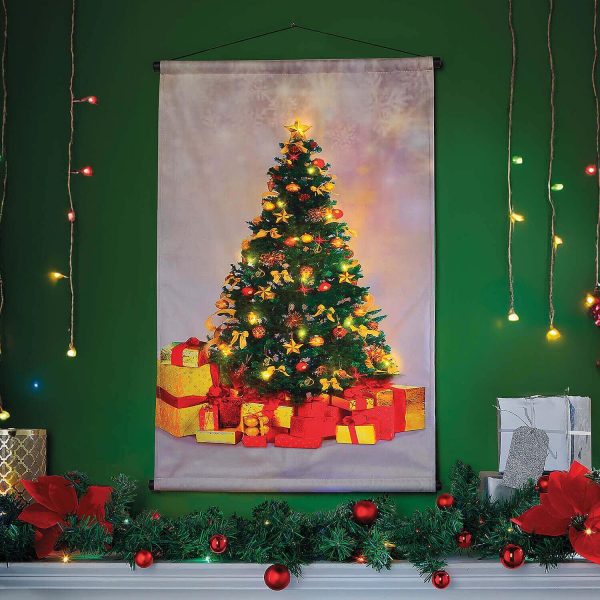 Light-Up Christmas Tree Canvas